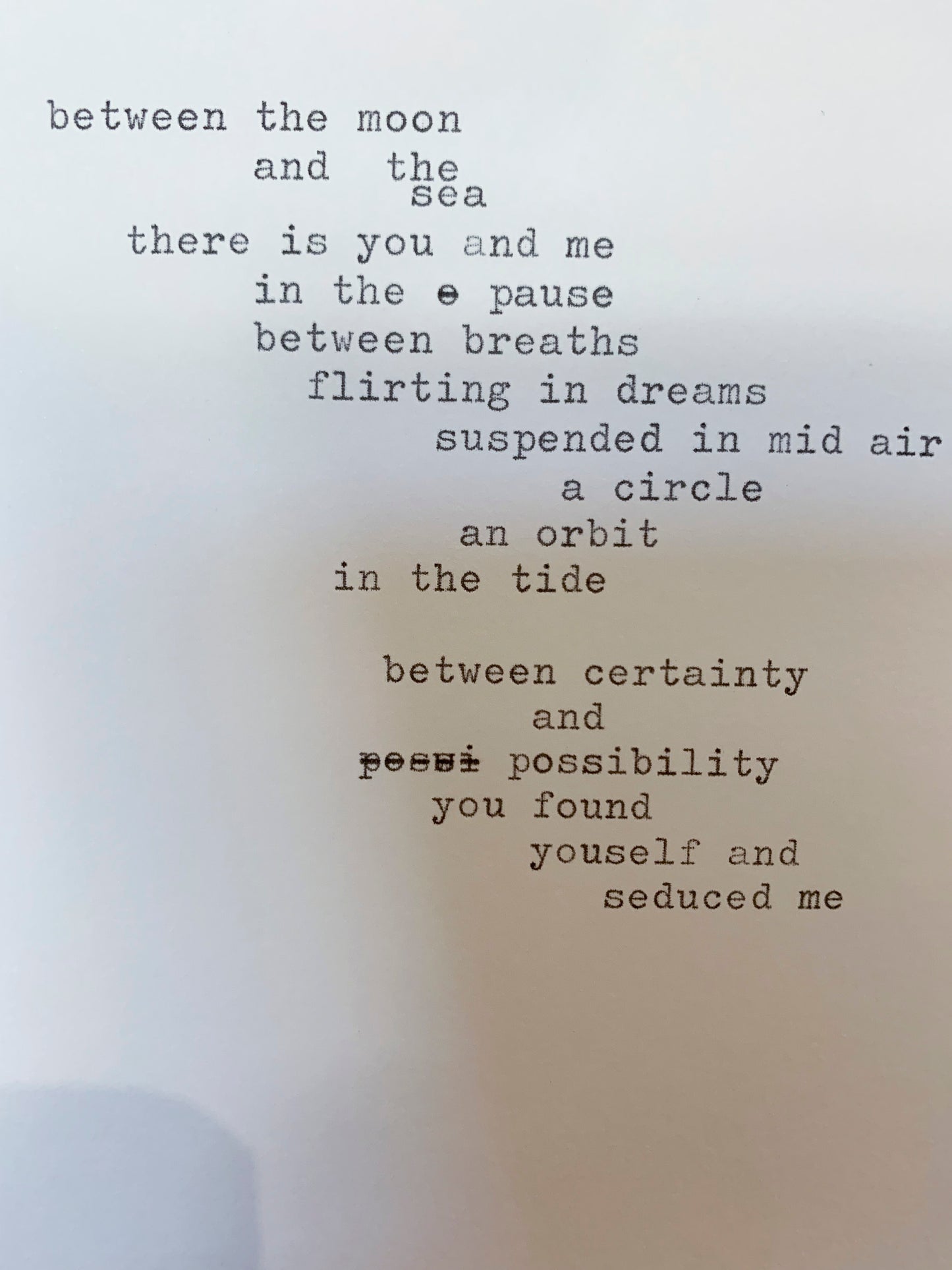 between the moon and the sea | 2021