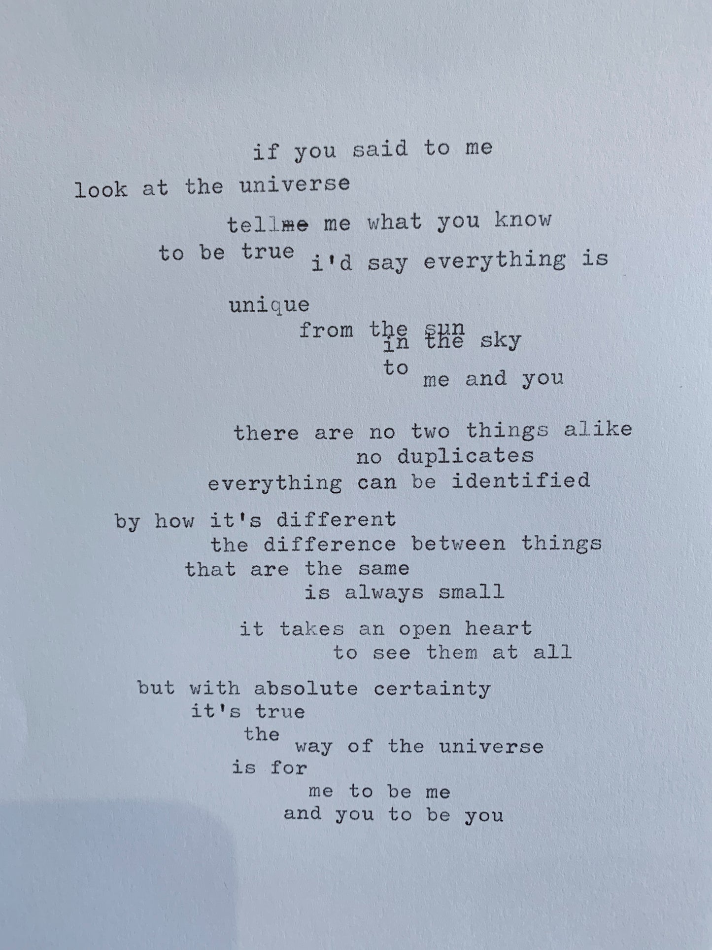 Everything is unique | 2022